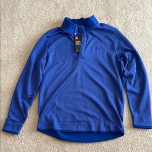 Under Armour Blue Zip Up Sweater with Relaxed Fit